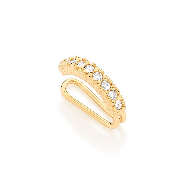 Brinco Rommanel Piercing De Pressão Composto Por 08 Zircônias De 1,25 Mm Med 0,30Mm