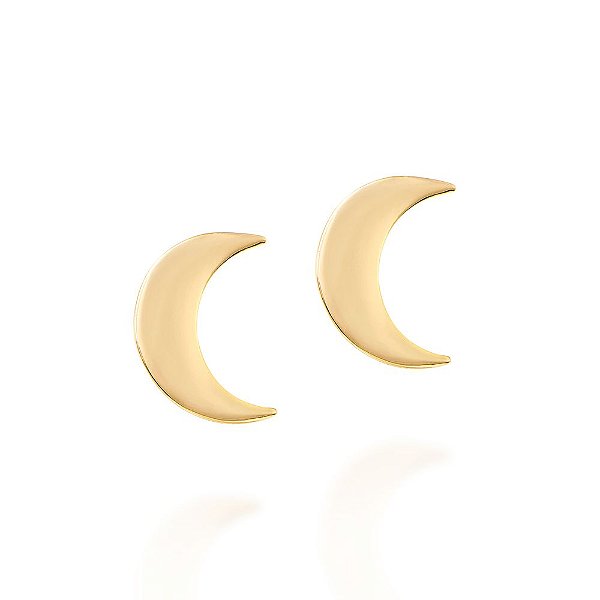 Brinco Rommanel Formato Meia Lua Lisomed 2,70Cm X 2,00Cm(Joia Licenciada Coleção Giovanna Antonelli)