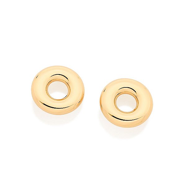 Brinco Redondo Vazado Ao CentroMed 1,5 Cm De Diâmetro(Joia Licenciada Coleção Giovanna Antonelli)