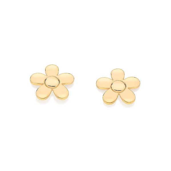 Brinco Formato Flor,Med 0,90 Cm X 0,90 Cm