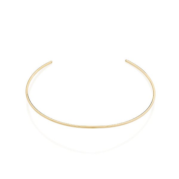 Gargantilha Rommanel "Choker" Formada Por Aro Fino Liso. Med 11Cm De Diâmetro(Joia Licenciada Giovanna Antonelli 10ª Edi