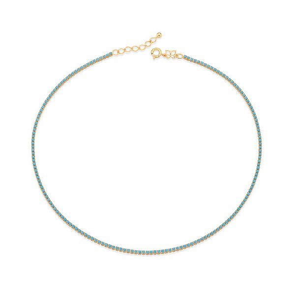 Gargantilha Rommanel Choker Riviera, Composta Por 173 Cristais De 1,75 Mm Med 40 Cm Ajustável 37 Cm(Joia Licenciada Cole