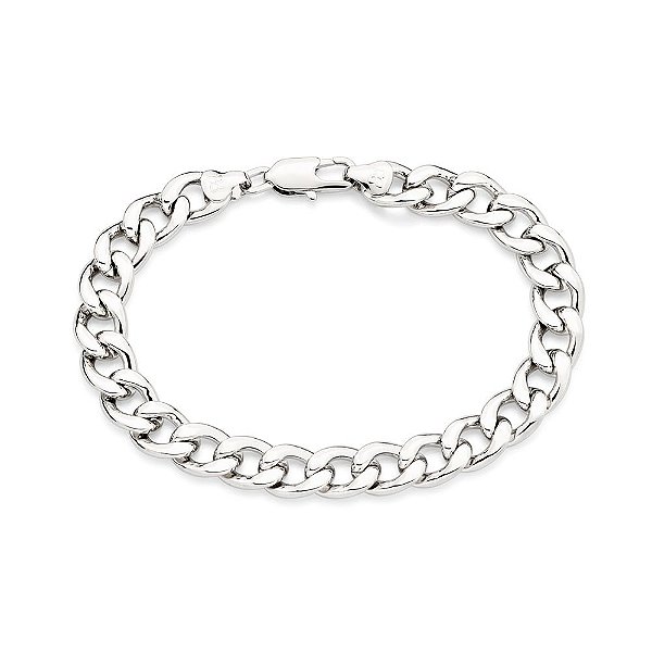 Pulseira Formada Por Corrente De Elo Batido 13 X 9,40 Mm Fio 2,50 Mm Med 22 Cm - 352013