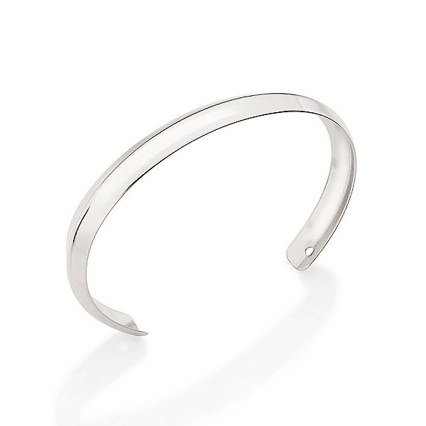 Bracelete Formado Por Aro Liso Abaulado Med  0,90 Cm X 7,0 Cm - 352016