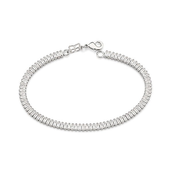 Pulseira Riviera Cravejada Por 83 Zircônias Baguetes De 3Mm,
Med, 17 Cm (Joia Licenciada Coleção Giovanna Antonelli)