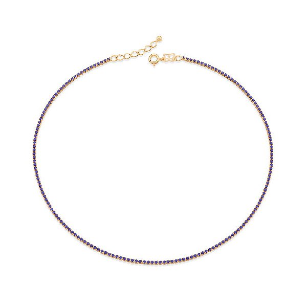 Gargantilha Rommanel Choker Riviera, Composta Por 173 Cristais De 1,75 Mm Med 40 Cm Ajustável 37 Cm(Joia Licenciada Cole