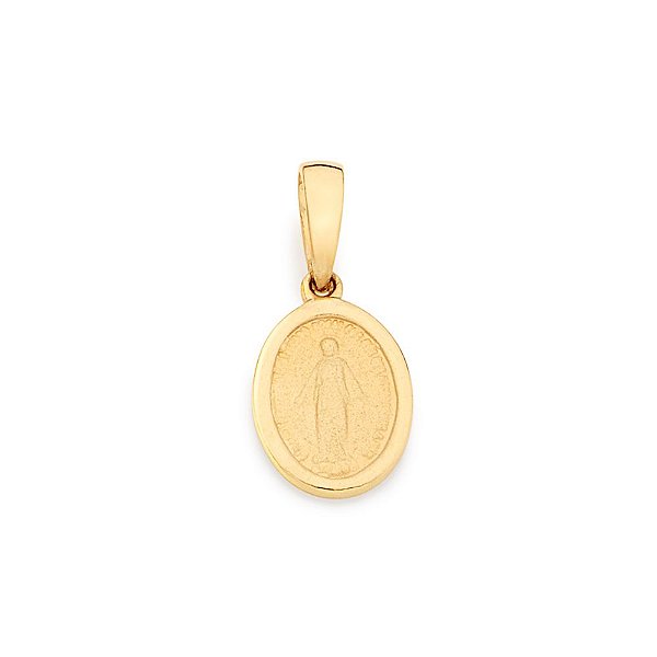Medalha Rommanel " Milagrosa " Com Acabamento Acetinado, Med 1,5 Cm