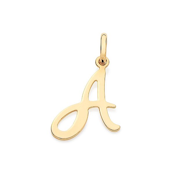 Pingente Rommanel Formato Letra Lisa (Alfabeto) Med 2,6 Cm