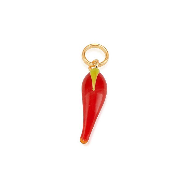 Pingente Rommanel Formado Por Pimenta De Murano, Med. 2,3 Cm