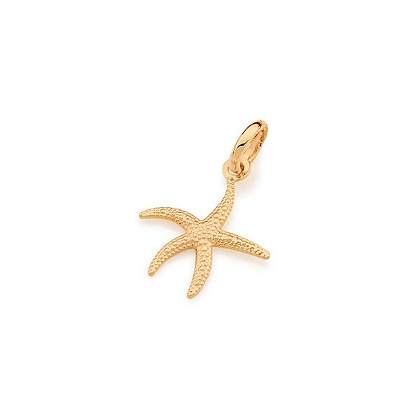 Pingente Rommanel Formato Estrela Do Mar Com Detalhes Em Relevo  Med 1,20Cm