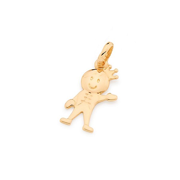 Pingente Rommanel "Menino Príncipe"  Med 2,0 X 1,0 Cm