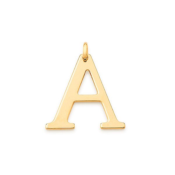 Pingente Rommanel No Formato De Letras Lisas  Med 2,8 Cm X 2,9 Cm