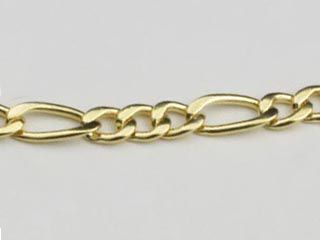 Pulseira Rommanel Formada Por Fio Alternado 3X1 0,80 Laminado  Med 18/19 Cm