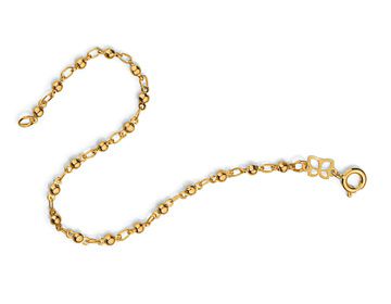 Pulseira Rommanel Fio Com Bolinhas De Metal  Med 16 Cm