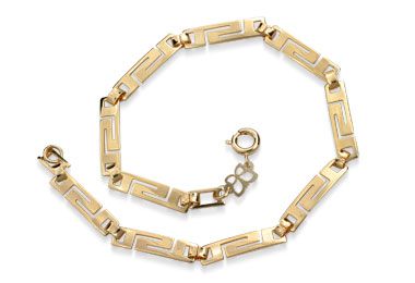 Pulseira Rommanel Com Forma Labirinto, Med 19/21 Cm
