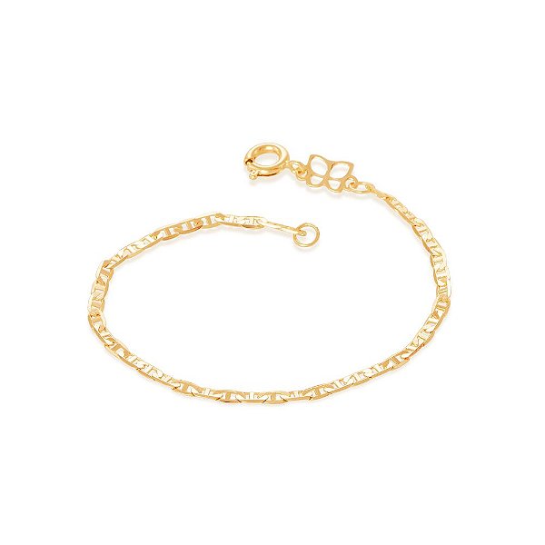 L927, Pulseira Infantil Pino 060 Diamantado Med 14 Cm