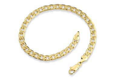 Pulseira Rommanel Fio Groumet Trabalhada ( L 950 ) Med 19/20/21/22 Cm
