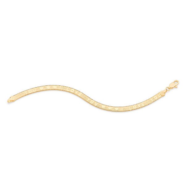 Pulseira Rommanel Formada Por Corrente Com Escrita I Love You, Seguida Por 3 Corações Med 19 Cm(Joia Licenciada Cápsula