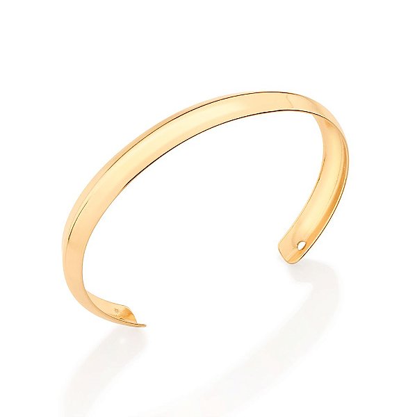 Bracelete Formado Por Aro Liso Abaulado Med  0,90 Cm X 7,0 Cm - 552016