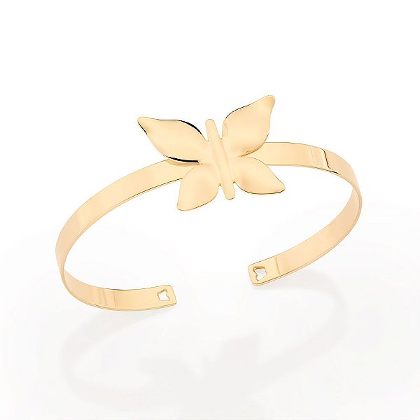 Bracelete Composto Por Borboleta Abaulada,Med 6,3 Cm
