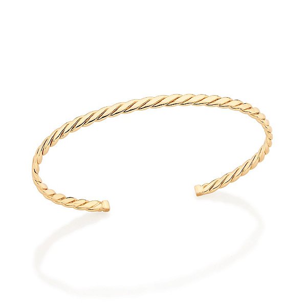 Bracelete Com Aro Torcido,Med 7,3 Cm (Externo)