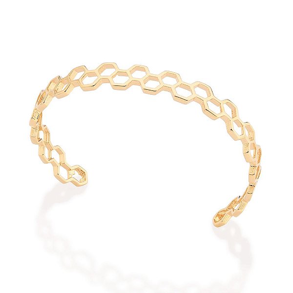Bracelete Formato Colmeia,Med, 6,0 Cm (Externo)