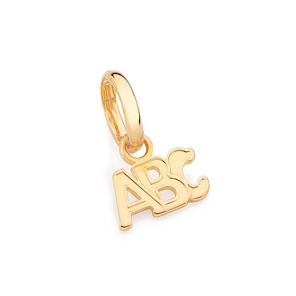 Pingente Formado Por Letras Abcmed 1,4 Cm X 0,90 Cm Rommanel