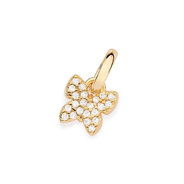 Pingente Formato Borboleta Cravejado Por 22 Zircônias De 1,00 Mmmed 1,3 Cm X 0,7 Cm Rommanel