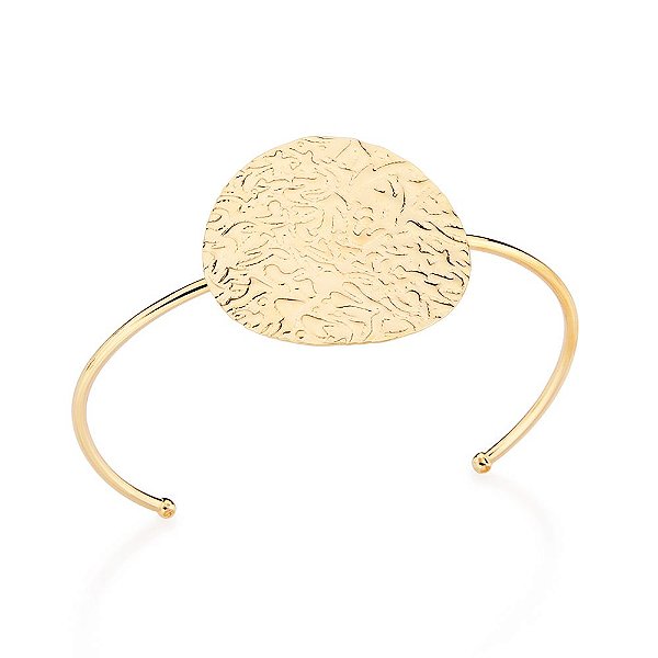 Bracelete Chão Lunar Com Texturamed 6,4 Cm (Externo)(Joia Licenciada Coleção Giovanna Antonelli) Rommanel