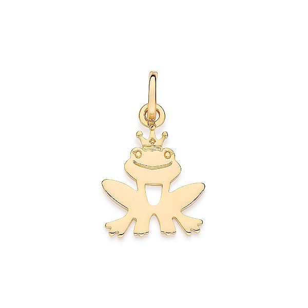 Pingente Formato Príncipe Sapo.Med. 2,2 Cm X 1,3 Cm (Joia Licenciada Coleção Disney) Rommanel