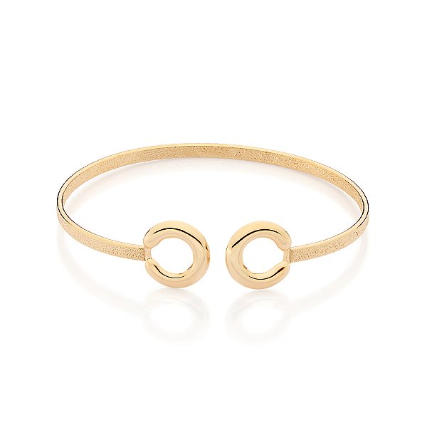 Bracelete Composto Por Duas Ferraduras Nas Pontas.Med.  6,2 Cm (Externo). Rommanel