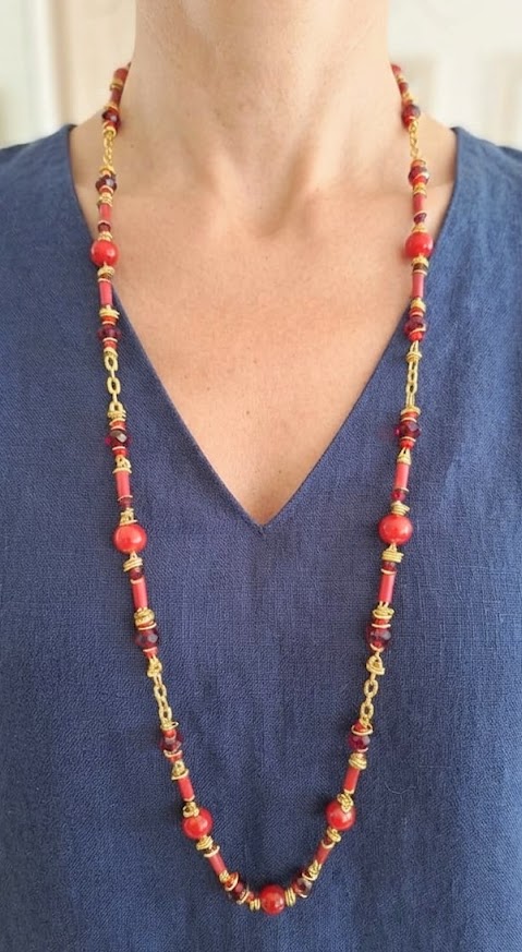 Colar Longo Red
