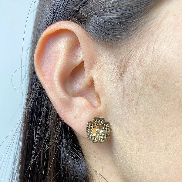 Brinco Gold Flower