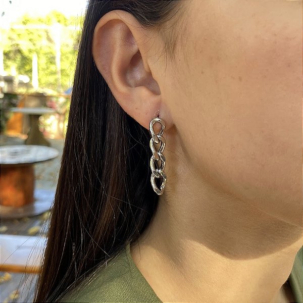 Brinco Corrente em Aço