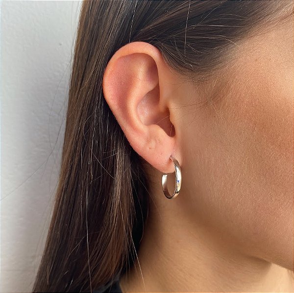 Argola Basic em Aço Inox