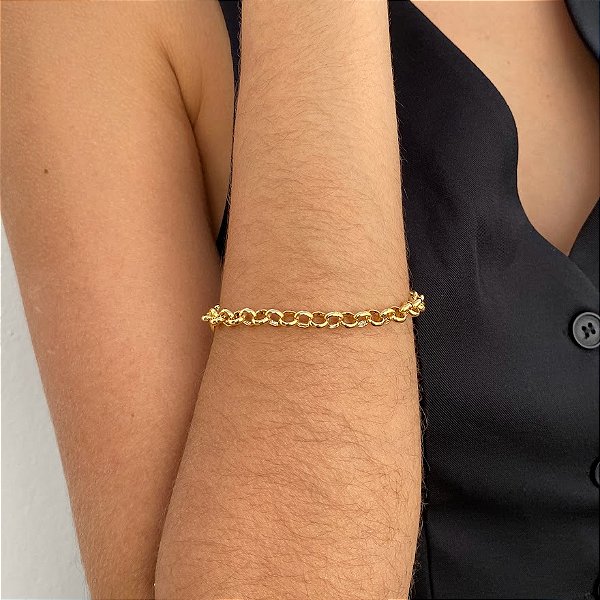 Pulseira Elos Banhada