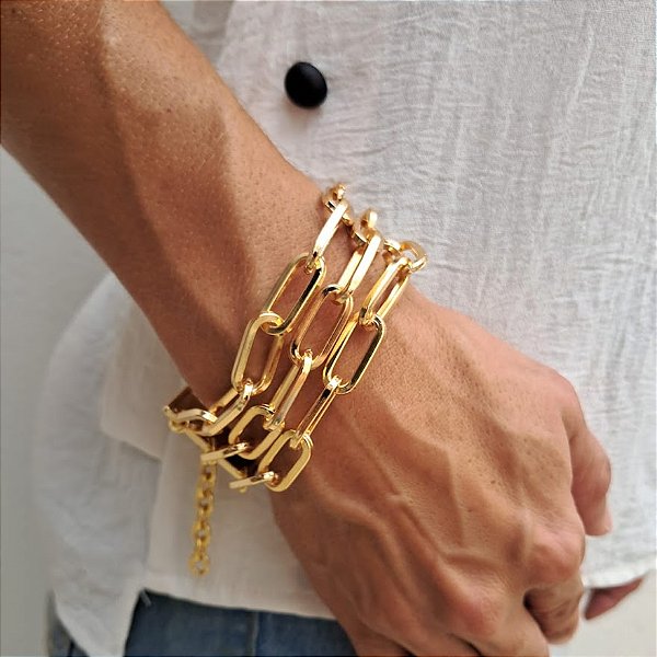 Maxi Pulseira Elos Banhado