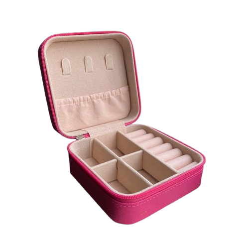Mini Porta Jóias Portátil Pink