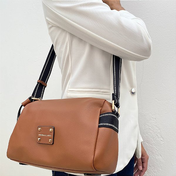 Bolsa Média Transversal Marrom