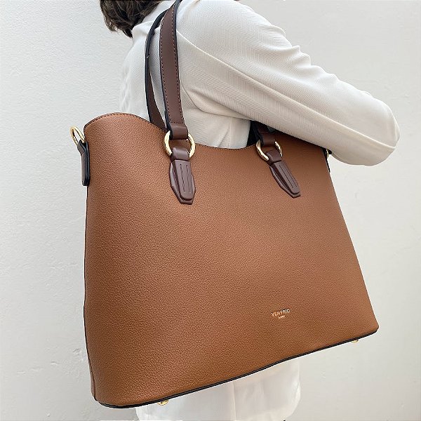 Bolsa Grande Marrom Atemporal