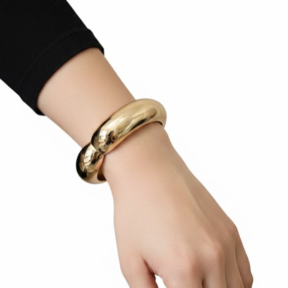 Bracelete Cromado Liso