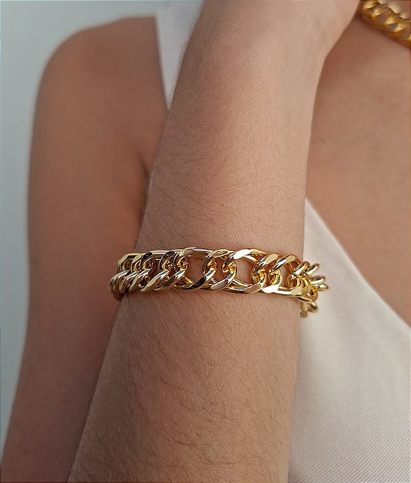 Pulseira Correntes Banhada