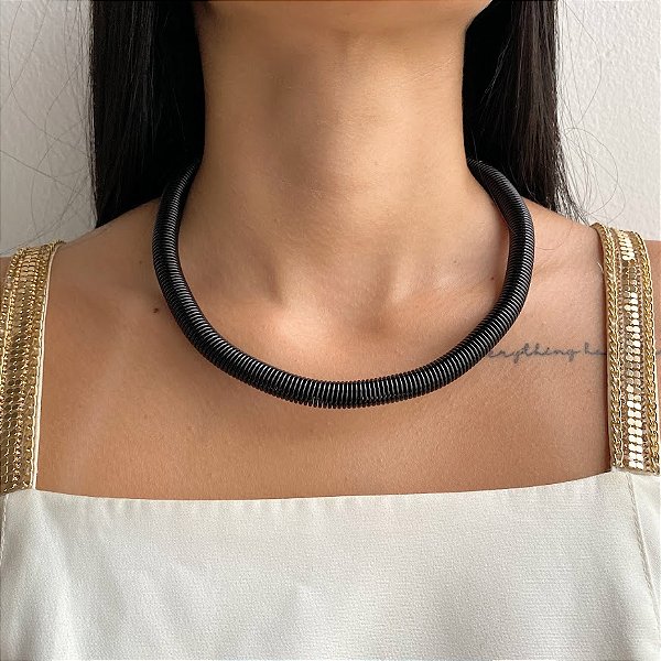 Colar Arco Preto Maleável