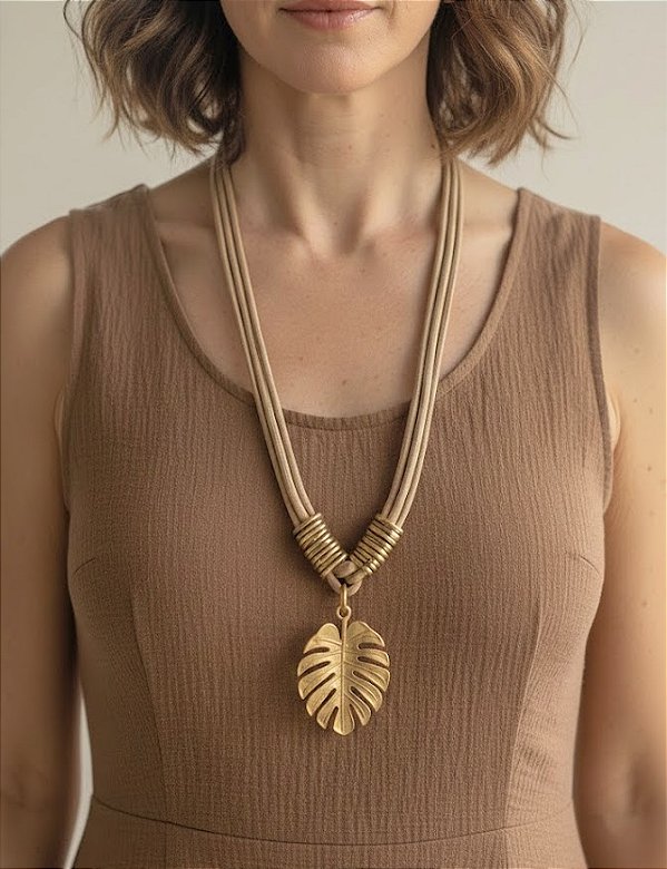 Colar Longo Costela de Adão Nude