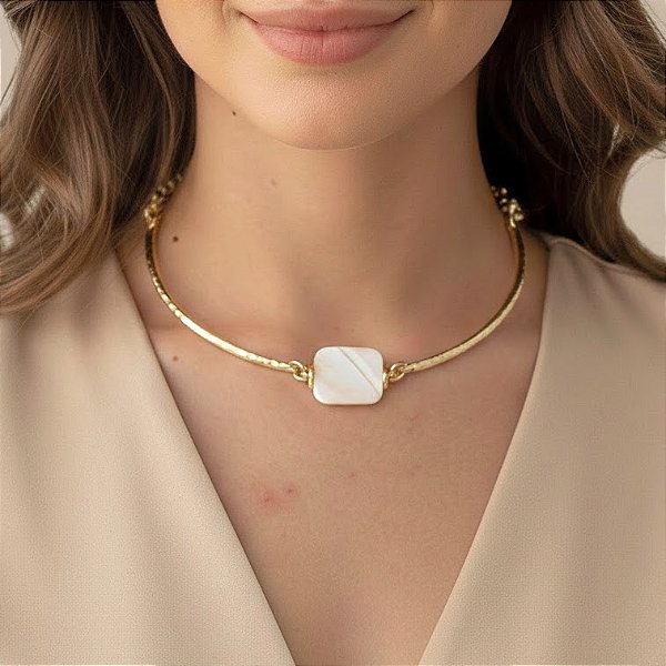 Colar Arco com Madrepérola