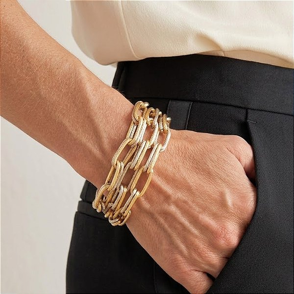 Pulseira Duo Correntes Três Voltas