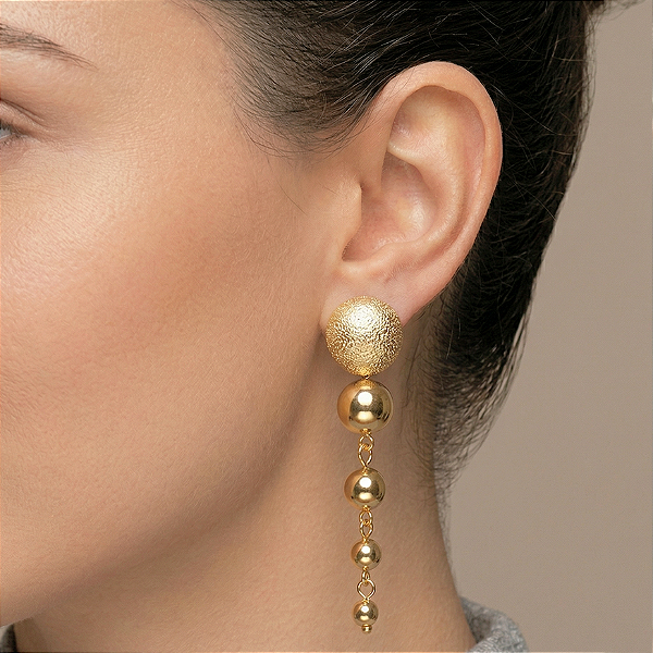 Brinco Cascata Dourado