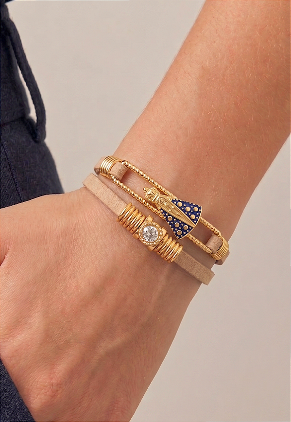 Pulseira Nude Nossa Senhora Fecho de Imã