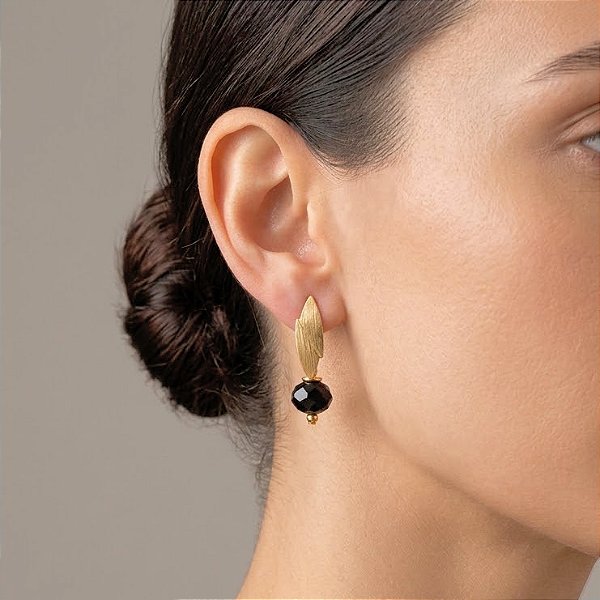 Brinco Basic Cristal Preto