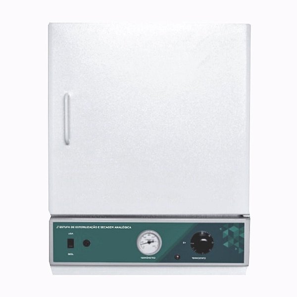 ESTUFA DE ESTERILIZAÇÃO E SECAGEM ANALÓGICA (INTERNO EM AÇO CARBONO) TEMP.: 50ºC A 200ºC